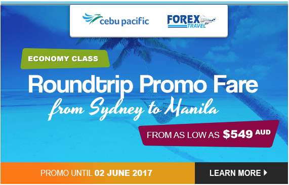 Sydney to Manila Flight Promo